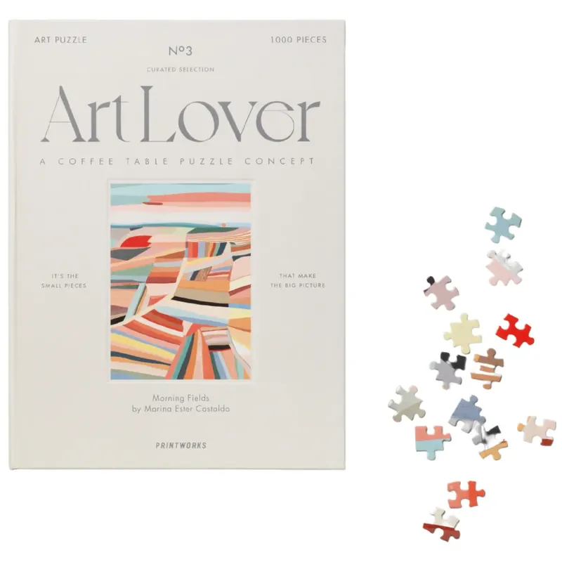 Art Lover Book pussel 1000 bitar - Morning Fields Fri frakt